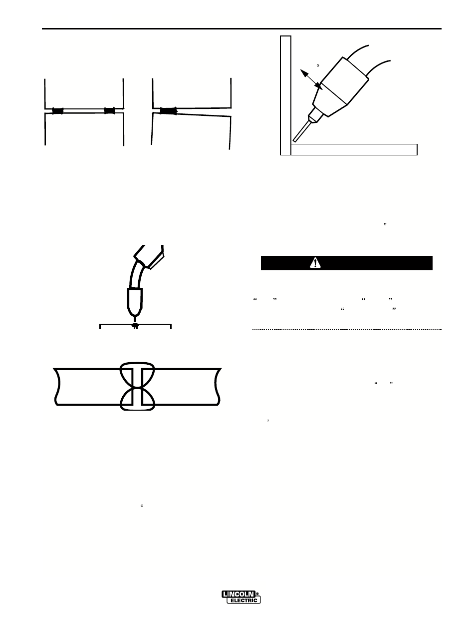 Learning to weld, Warning | Lincoln Electric IM591 UWW-170 User Manual | Page 23 / 48