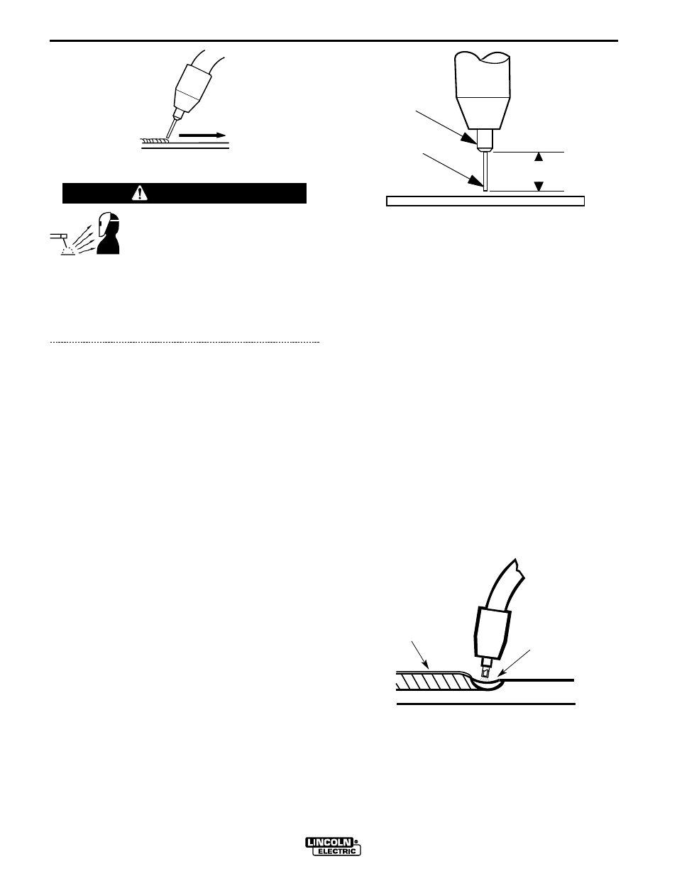 Learning to weld, Warning | Lincoln Electric IM537 SP-170T User Manual | Page 25 / 47