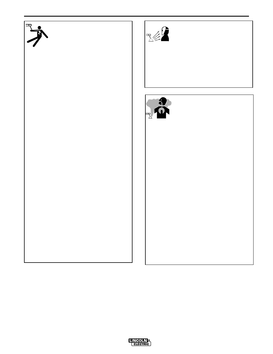 Safety, Arc rays can burn, Electric shock can kill | Fumes and gases can be dangerous | Lincoln Electric IM537 SP-170T User Manual | Page 3 / 47