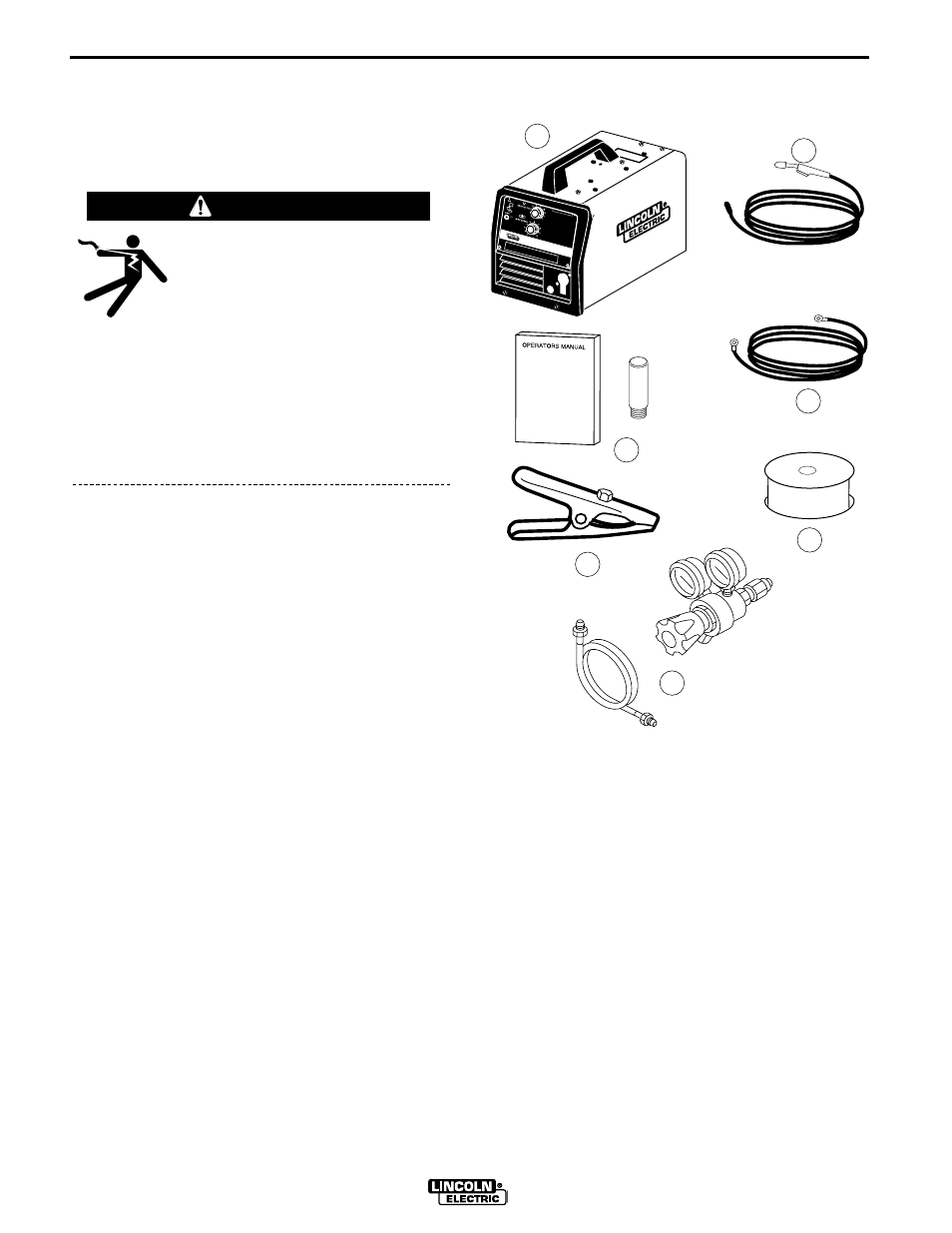 Installation, Safety precautions, Identify and locate components | Warning | Lincoln Electric IM537 SP-170T User Manual | Page 9 / 47