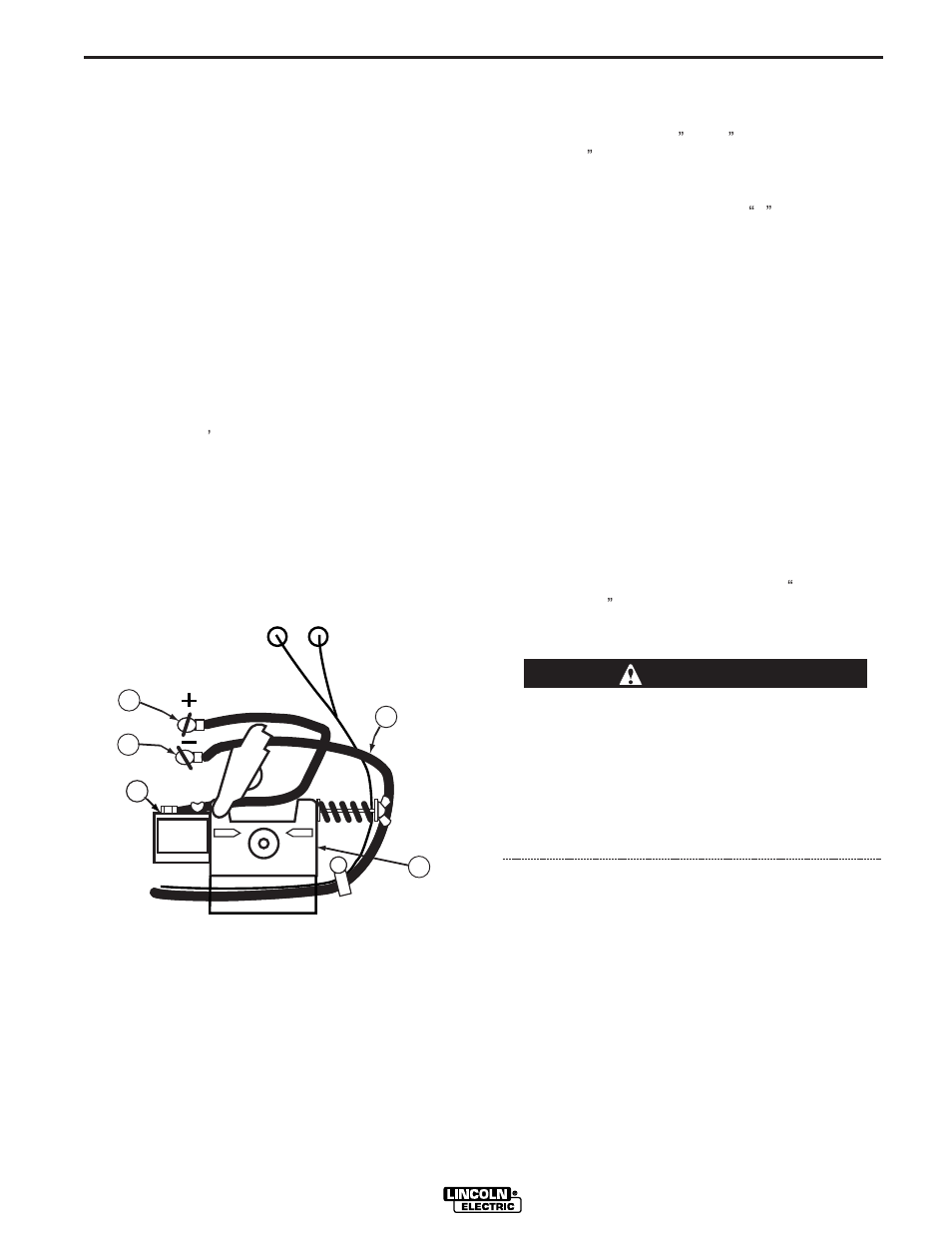 Installation, Gas connection, Caution | Gun installation | Lincoln Electric IM795 SP-170I User Manual | Page 13 / 39