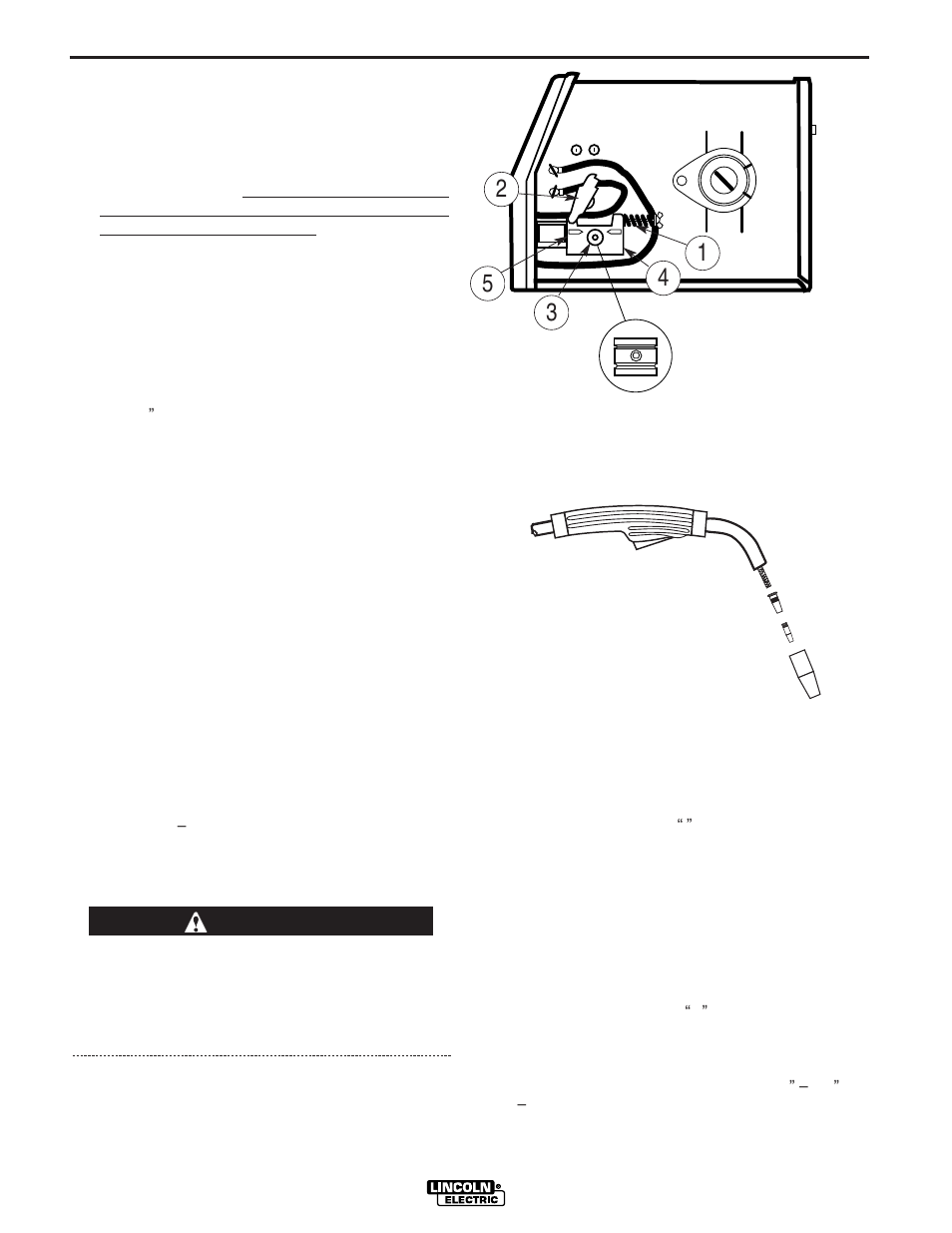 Operation, Warning | Lincoln Electric IM795 SP-170I User Manual | Page 19 / 39