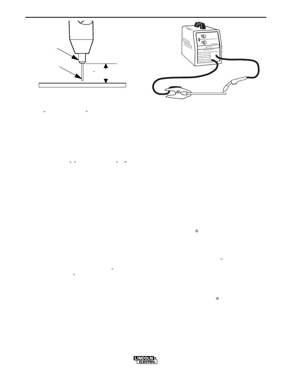 Operation, Process guidelines | Lincoln Electric IM795 SP-170I User Manual | Page 20 / 39