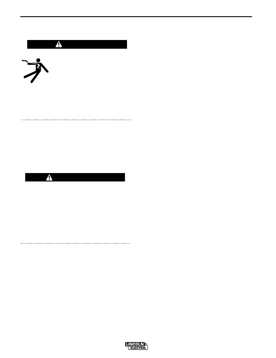 Installation, Electrical input connection for rated output, Warning | Lincoln Electric IM710 SP-170T User Manual | Page 15 / 45