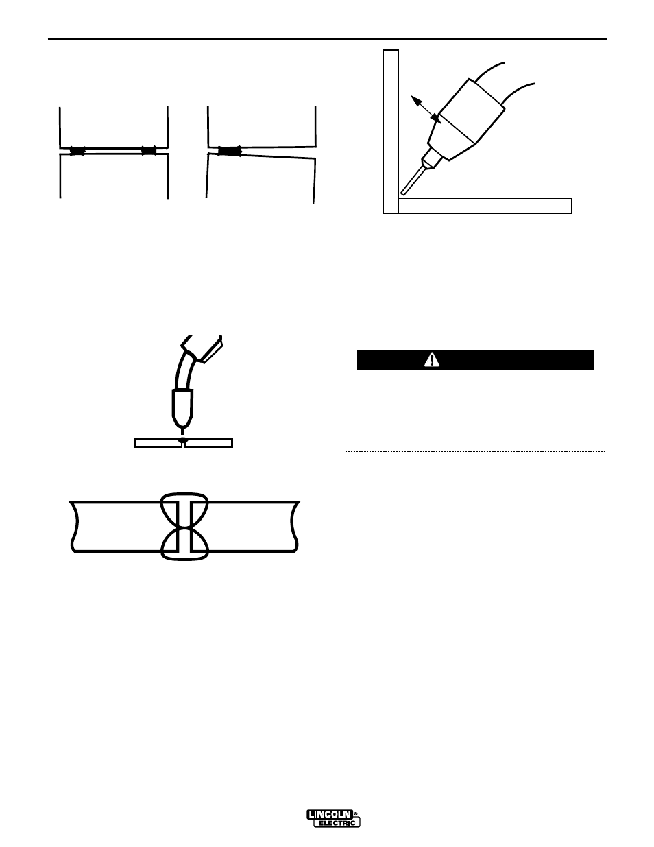 Learning to weld, Warning | Lincoln Electric IM710 SP-170T User Manual | Page 25 / 45