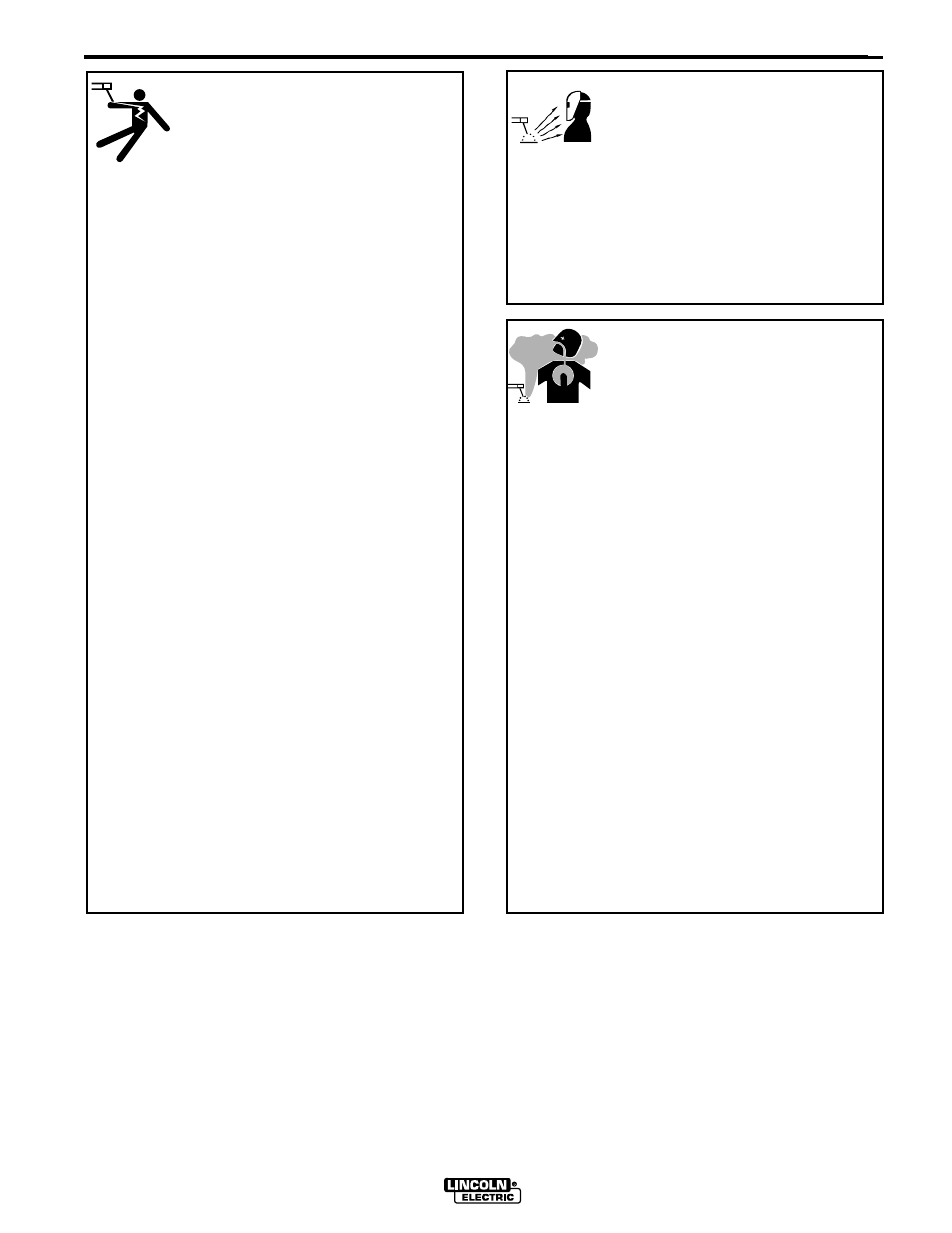 Safety, Arc rays can burn, Electric shock can kill | Fumes and gases can be dangerous | Lincoln Electric IM710 SP-170T User Manual | Page 4 / 45