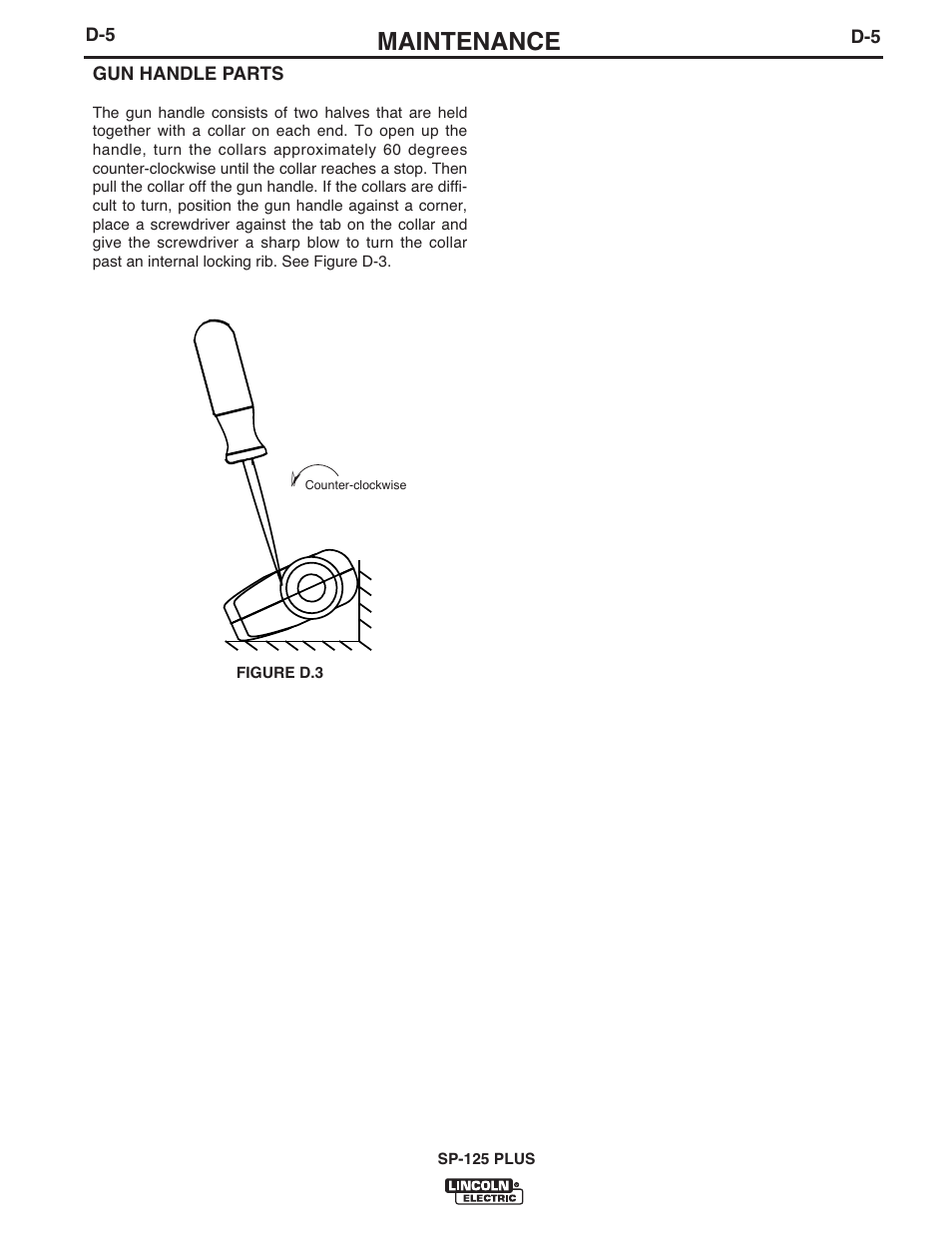 Maintenance | Lincoln Electric IM610 SP-175 Plus User Manual | Page 39 / 49