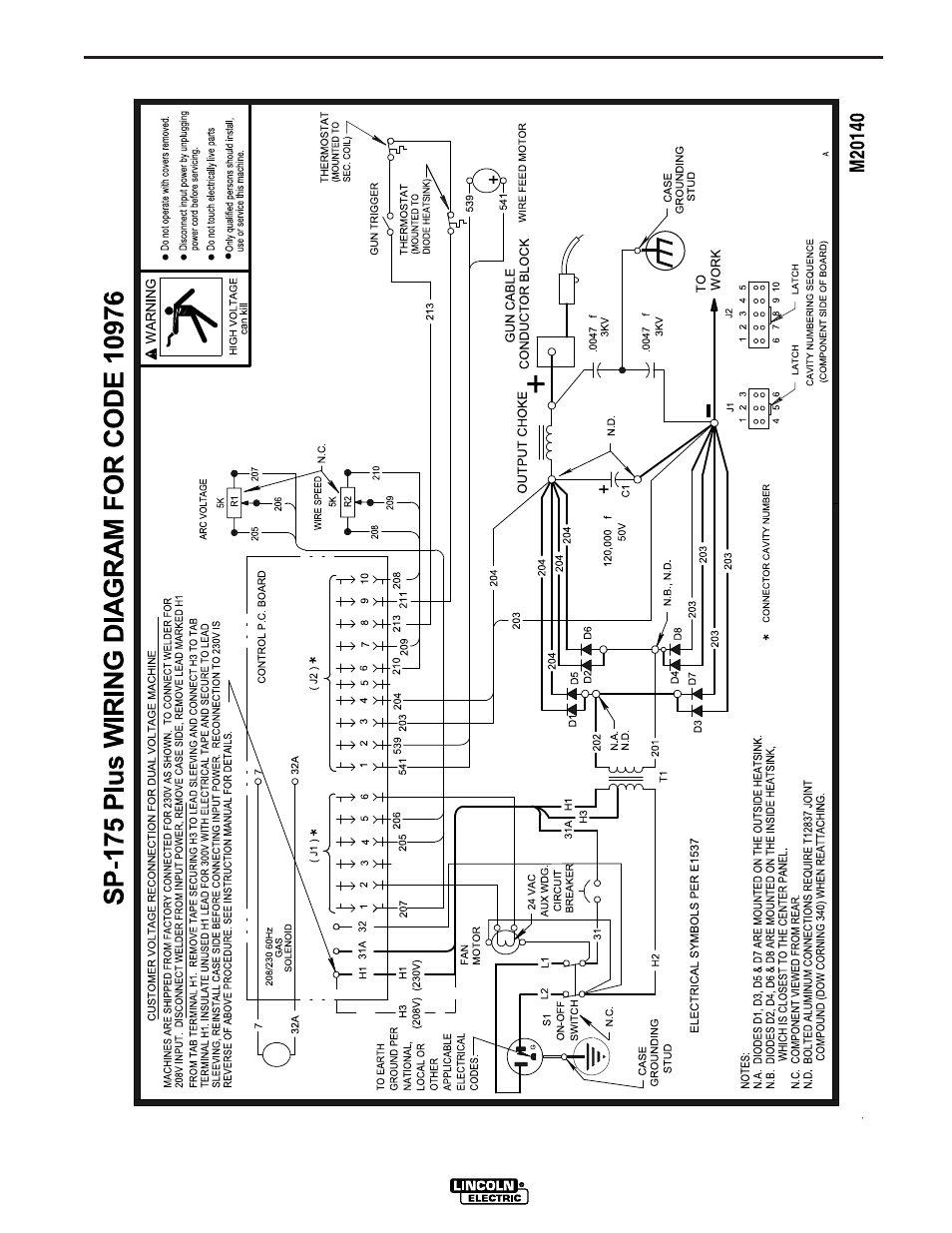 Wiring diagrams | Lincoln Electric IM790 SP-175 Plus User Manual | Page 33 / 37