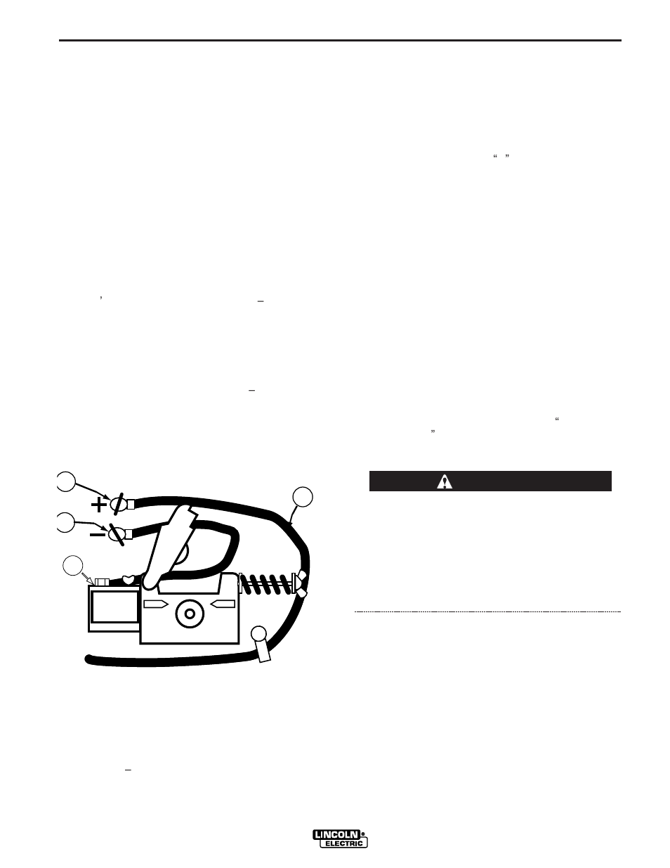 Installation, Gas connection, Caution gun installation | Lincoln Electric IM726 SP-175T User Manual | Page 11 / 45