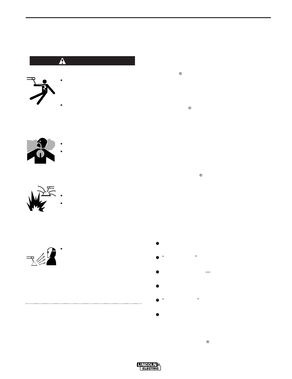 Operation, Warning general description, Design features and advantages | Saftey precautions | Lincoln Electric IM726 SP-175T User Manual | Page 14 / 45