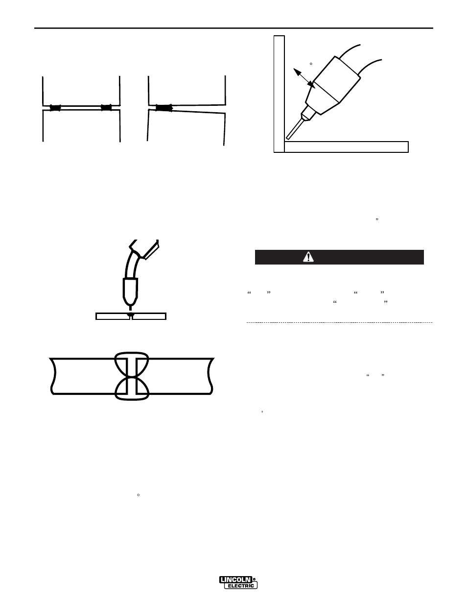 Learning to weld, Warning | Lincoln Electric IM726 SP-175T User Manual | Page 23 / 45