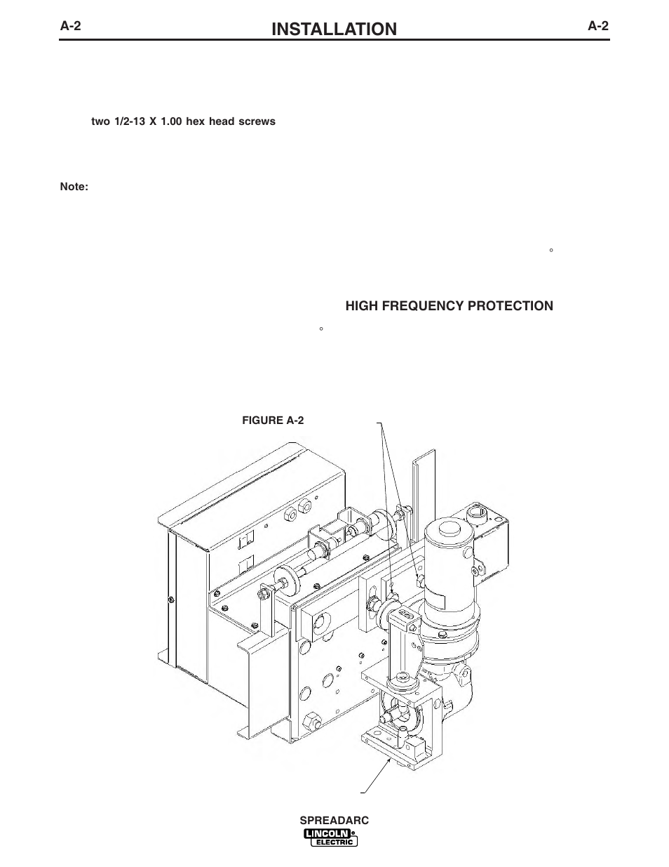 Installation | Lincoln Electric IM896 SPREADARC User Manual | Page 12 / 23