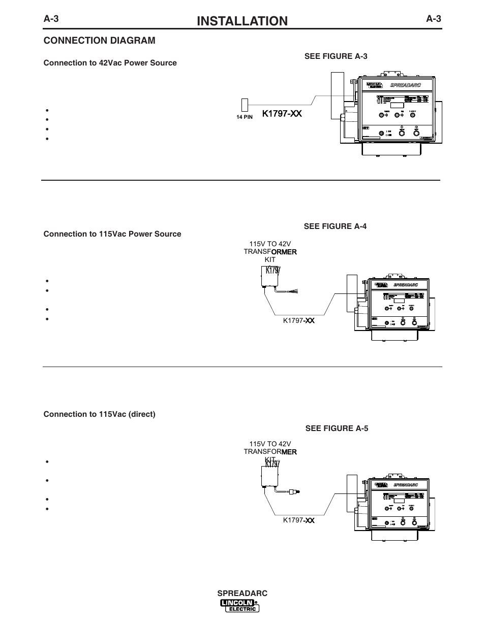 Installation | Lincoln Electric IM896 SPREADARC User Manual | Page 13 / 23