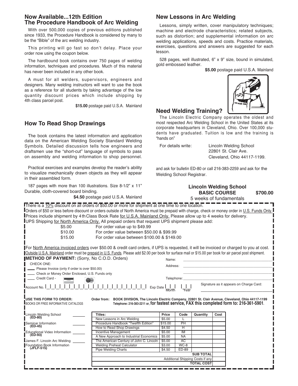 How to read shop drawings, New lessons in arc welding, Need welding training | Lincoln welding school | Lincoln Electric IM558 Synergic 7 and 7H Water Cooled User Manual | Page 49 / 52