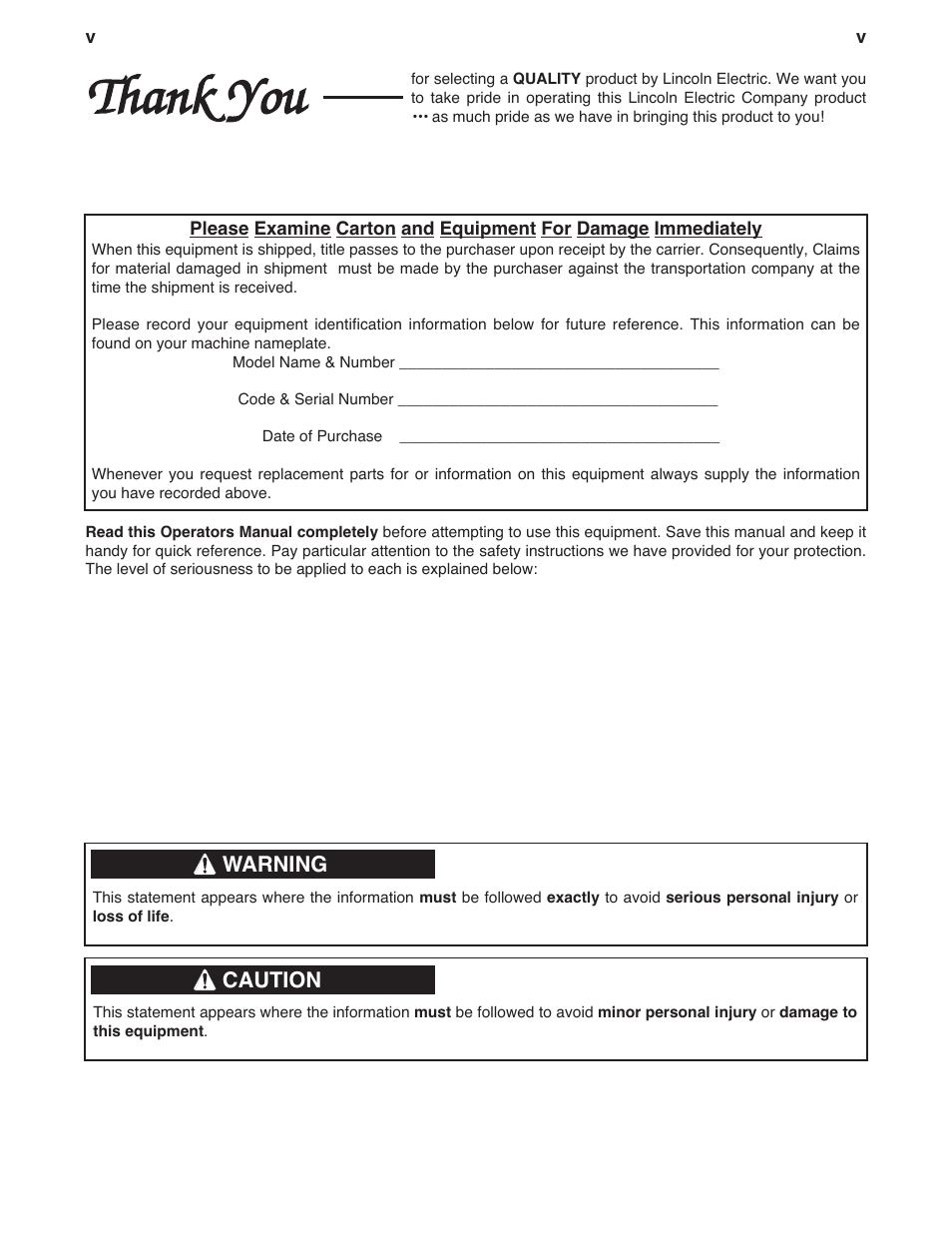 Lincoln Electric IM558 Synergic 7 and 7H Water Cooled User Manual | Page 6 / 52