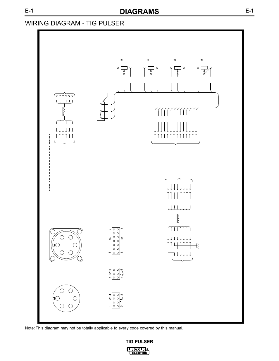 Diagrams, Wiring diagram - tig pulser, Tig pulser | Tig pulser wiring diagram, R1 p3 p1, R4 r2, J6 j1 j3 j2 | Lincoln Electric IM611 TIG PULSER User Manual | Page 18 / 24