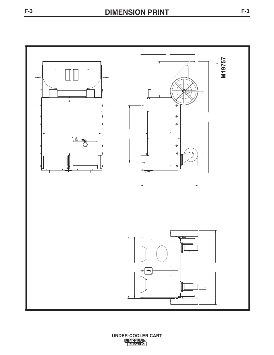 Dimension print | Lincoln Electric IM723 UNDER-COOLER CART User Manual | Page 23 / 28