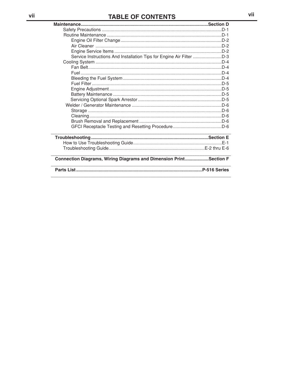 Lincoln Electric IM976 VANTAGE 300 User Manual | Page 8 / 54