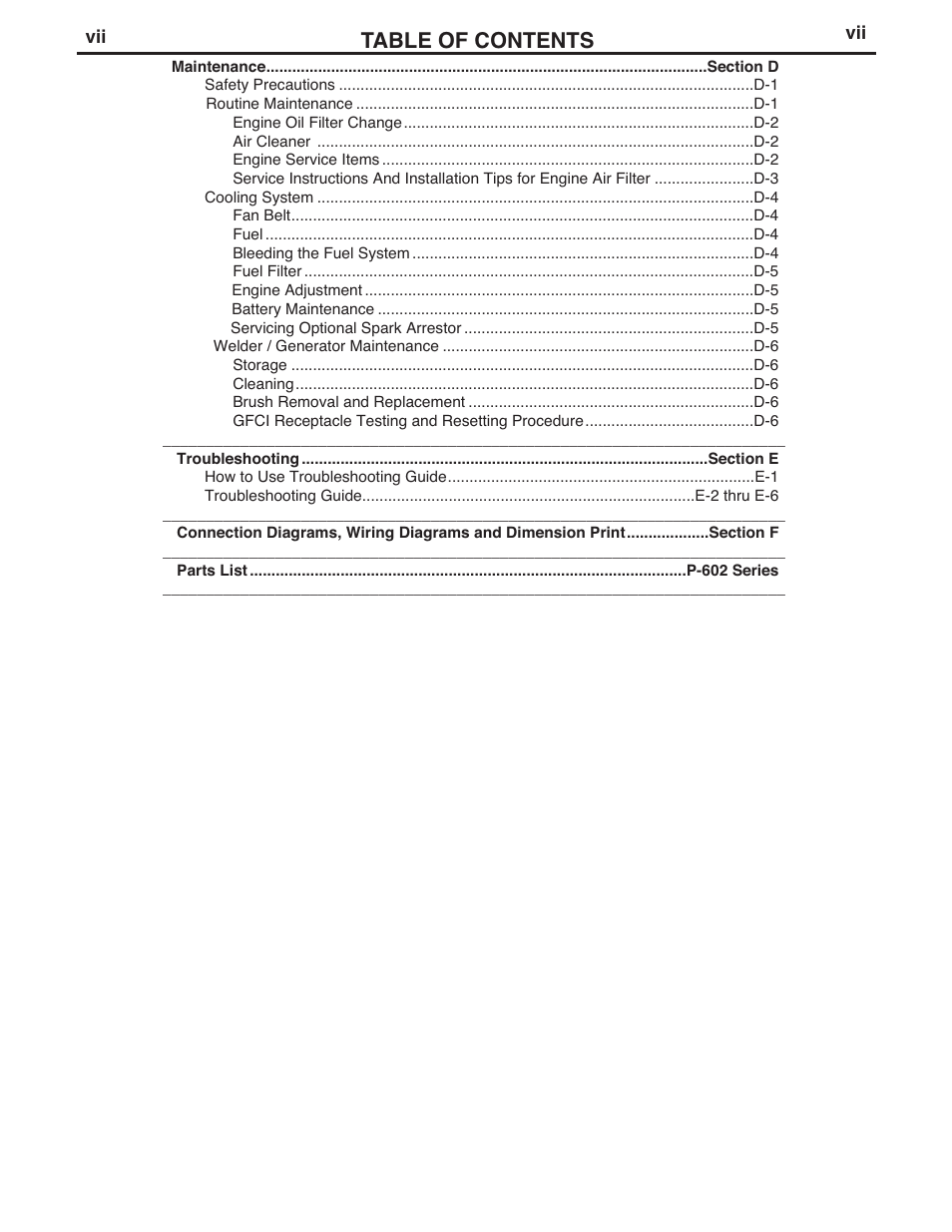 Lincoln Electric IM992 VANTAGE 300 User Manual | Page 8 / 54