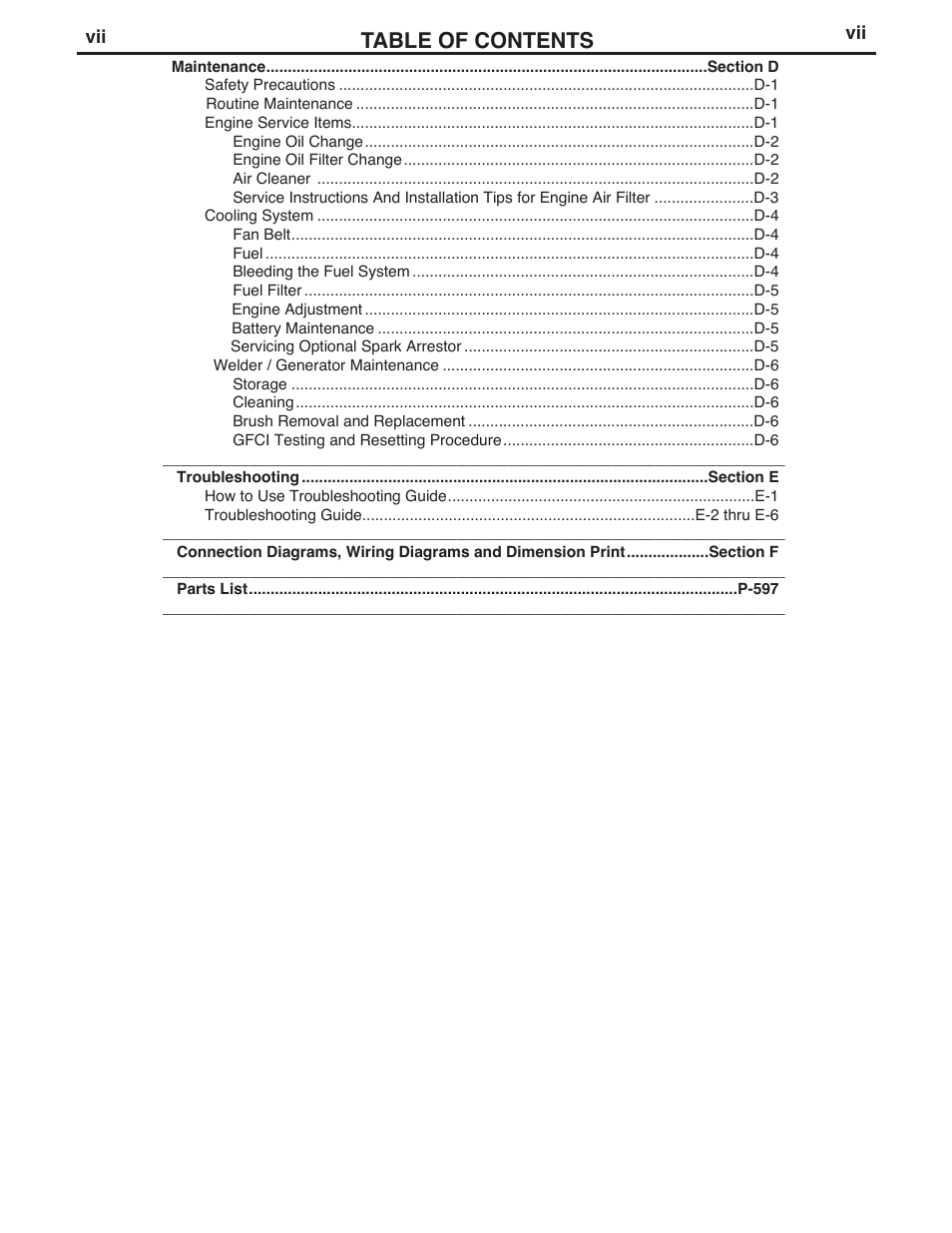 Lincoln Electric IM961 VANTAGE 400 User Manual | Page 8 / 56