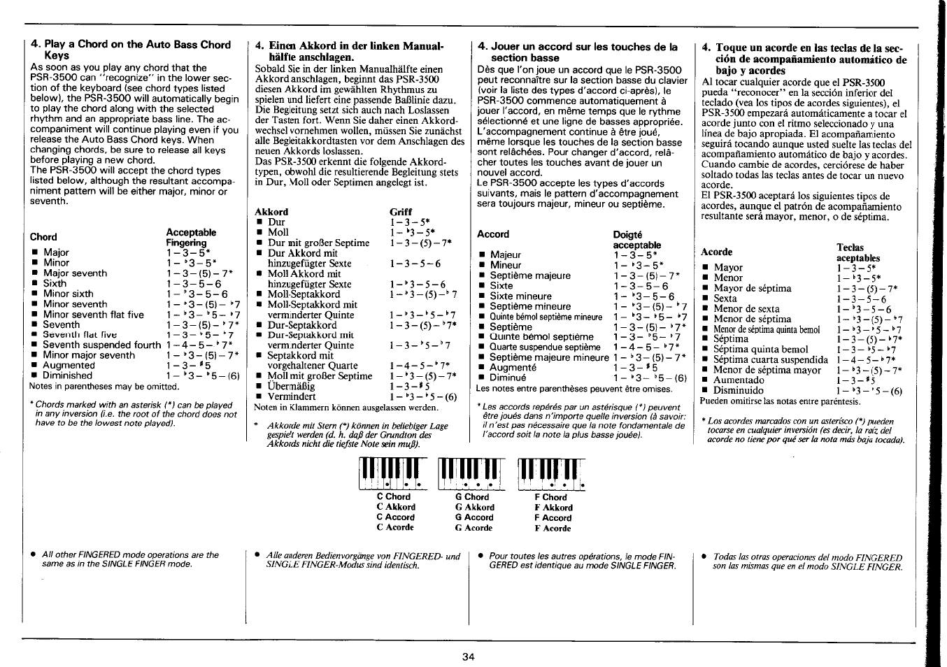 Yamaha PSR-3500 User Manual | Page 36 / 84