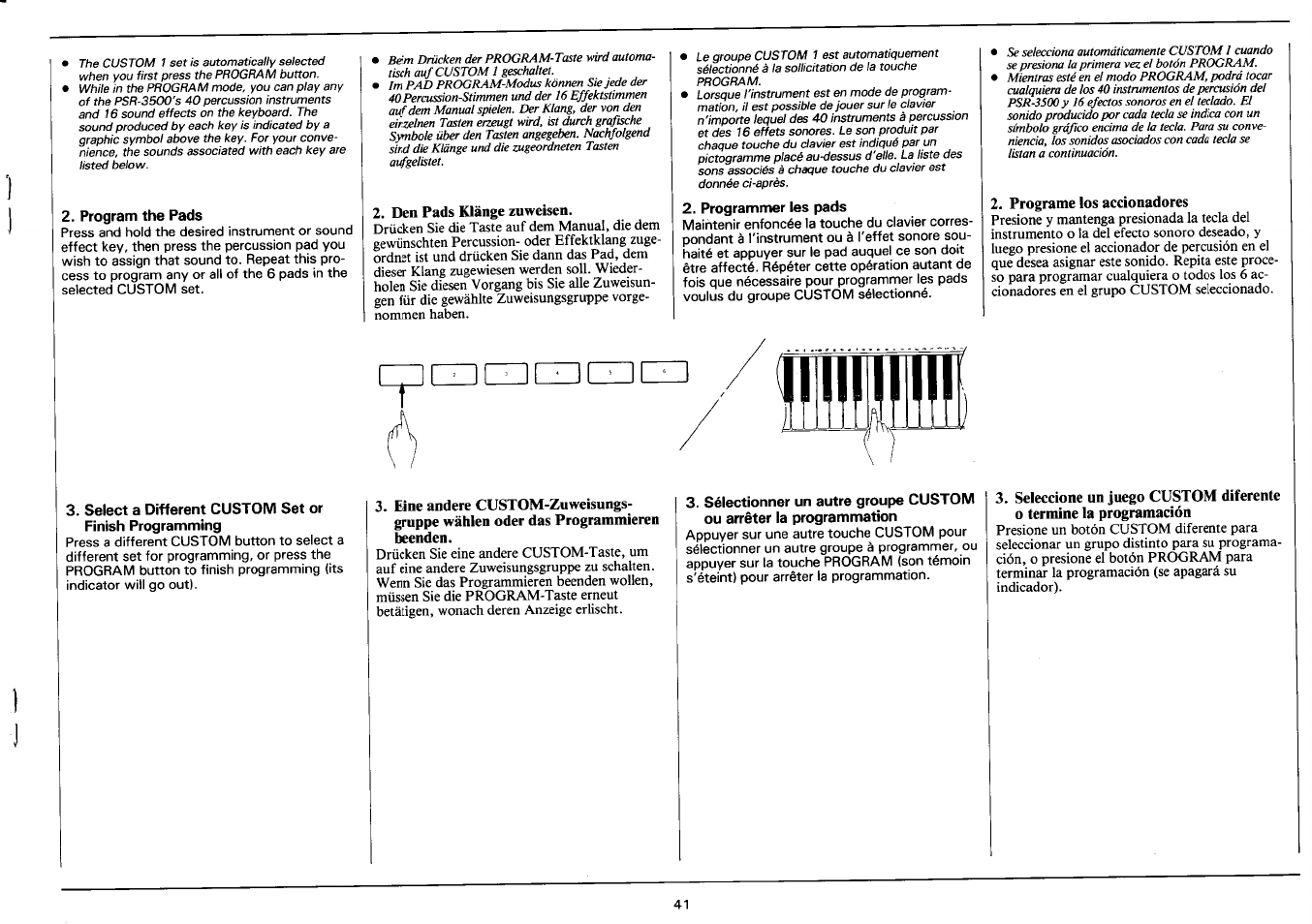Yamaha PSR-3500 User Manual | Page 43 / 84