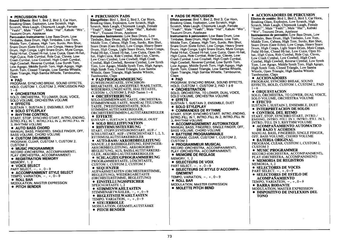 Yamaha PSR-3500 User Manual | Page 75 / 84