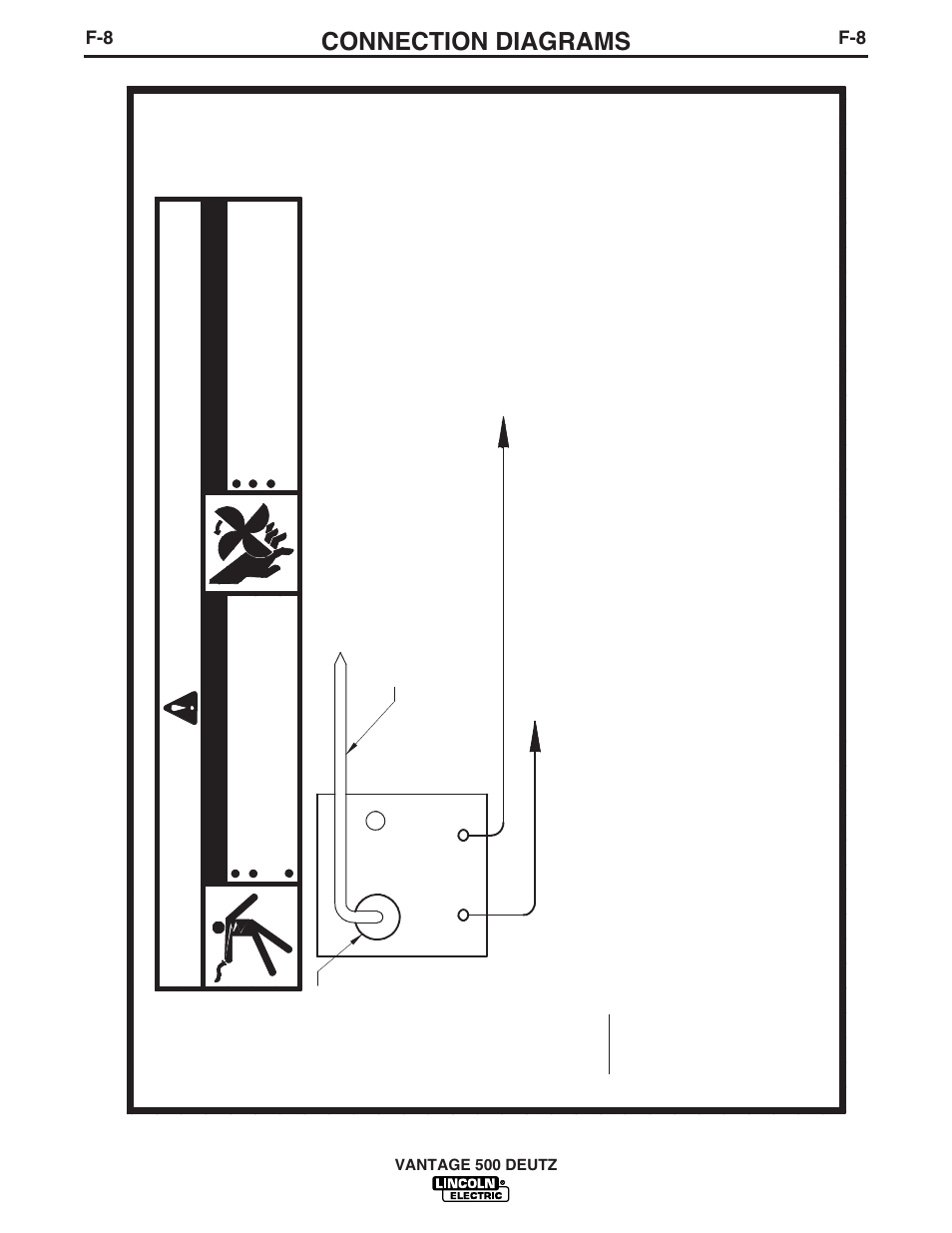 Engine welders / ln-8 connection diagram, Connection diagrams | Lincoln Electric IM862 VANTAGE 500 DEUTZ User Manual | Page 44 / 54