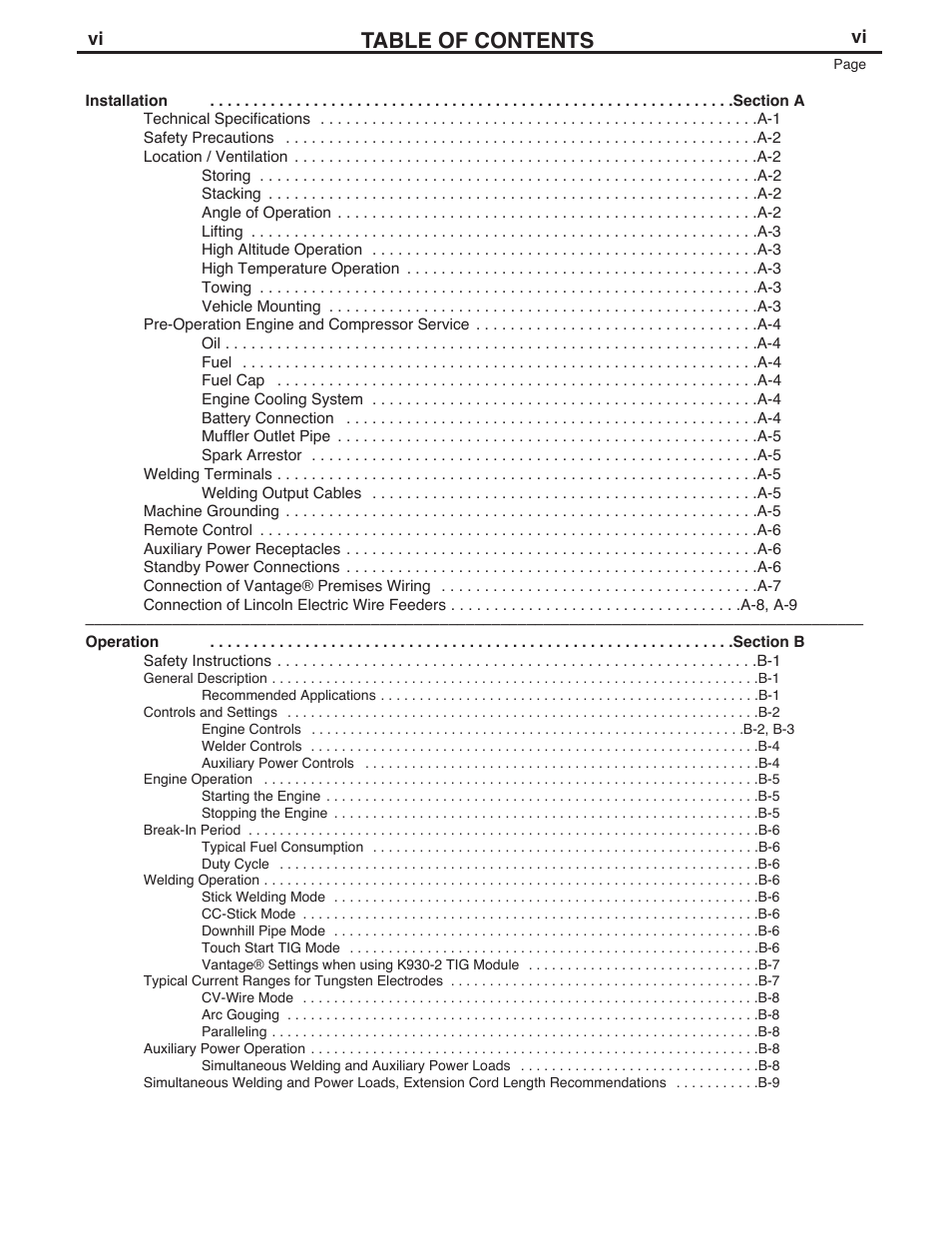 Lincoln Electric IM954 VANTAGE 500 DEUTZ User Manual | Page 7 / 53