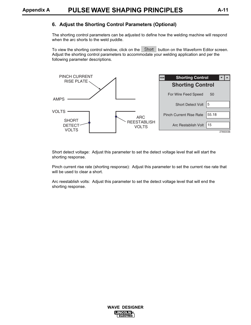 Pulse wave shaping principles, Shorting control | Lincoln Electric IM649 Wave Designer User Manual | Page 43 / 74