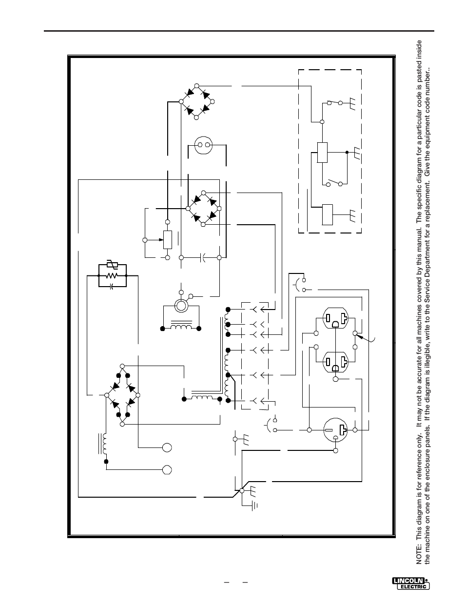 Wiring diagram | Lincoln Electric IM530 Weldanpower 125 User Manual | Page 34 / 40