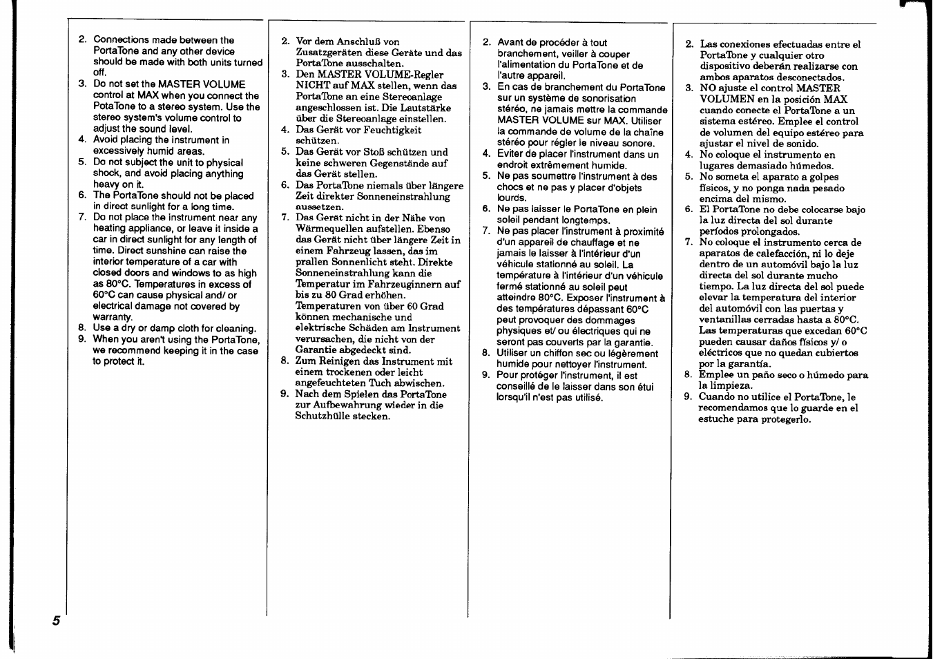 Yamaha PSR-38 User Manual | Page 6 / 55