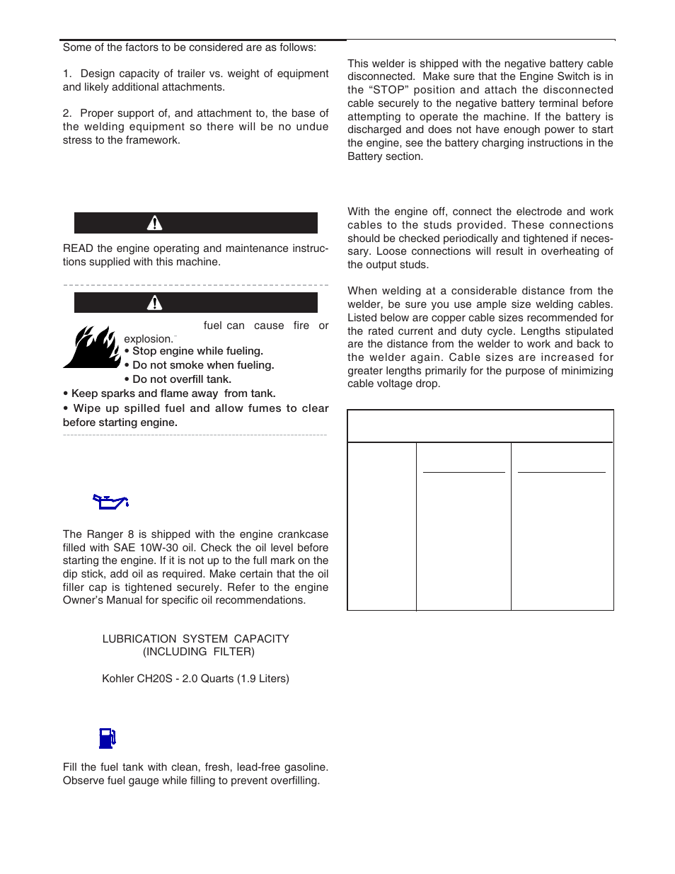 Installation, Caution, Warning | Lincoln Electric IM766 WELDMARK 225 User Manual | Page 11 / 36