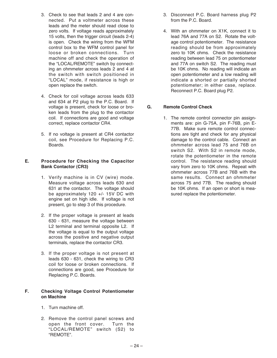 Lincoln Electric IM513 WIRE FEED MODULE User Manual | Page 24 / 44