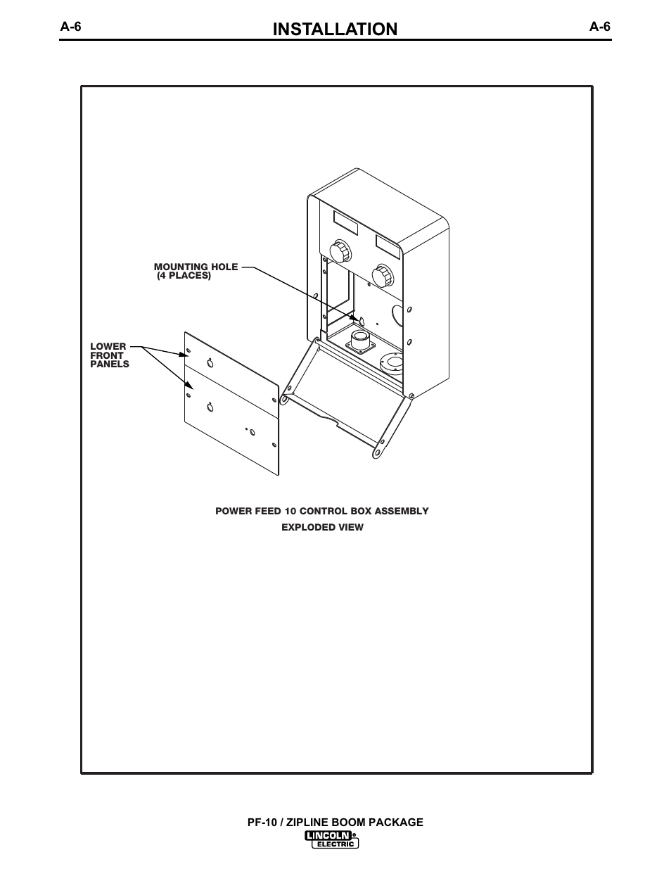 Installation | Lincoln Electric IM596-1 PF-10_ZIPLINE BOOM PACKAGE User Manual | Page 10 / 23