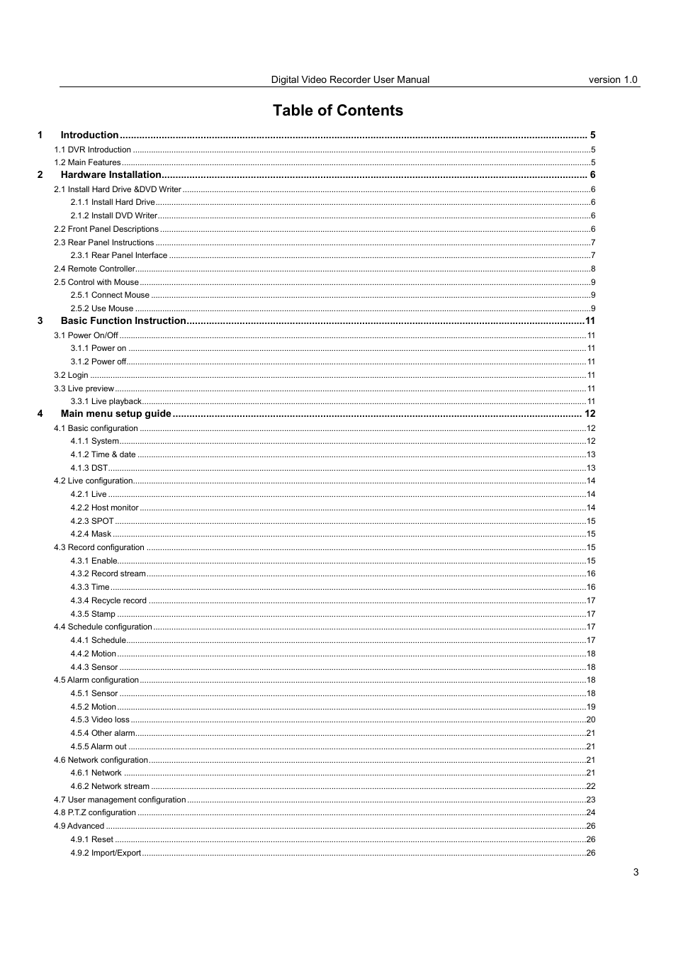 LT Security LTD2516HE User Manual | Page 3 / 73