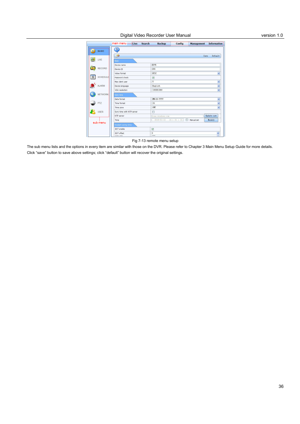 LT Security LTD2516HE User Manual | Page 36 / 73