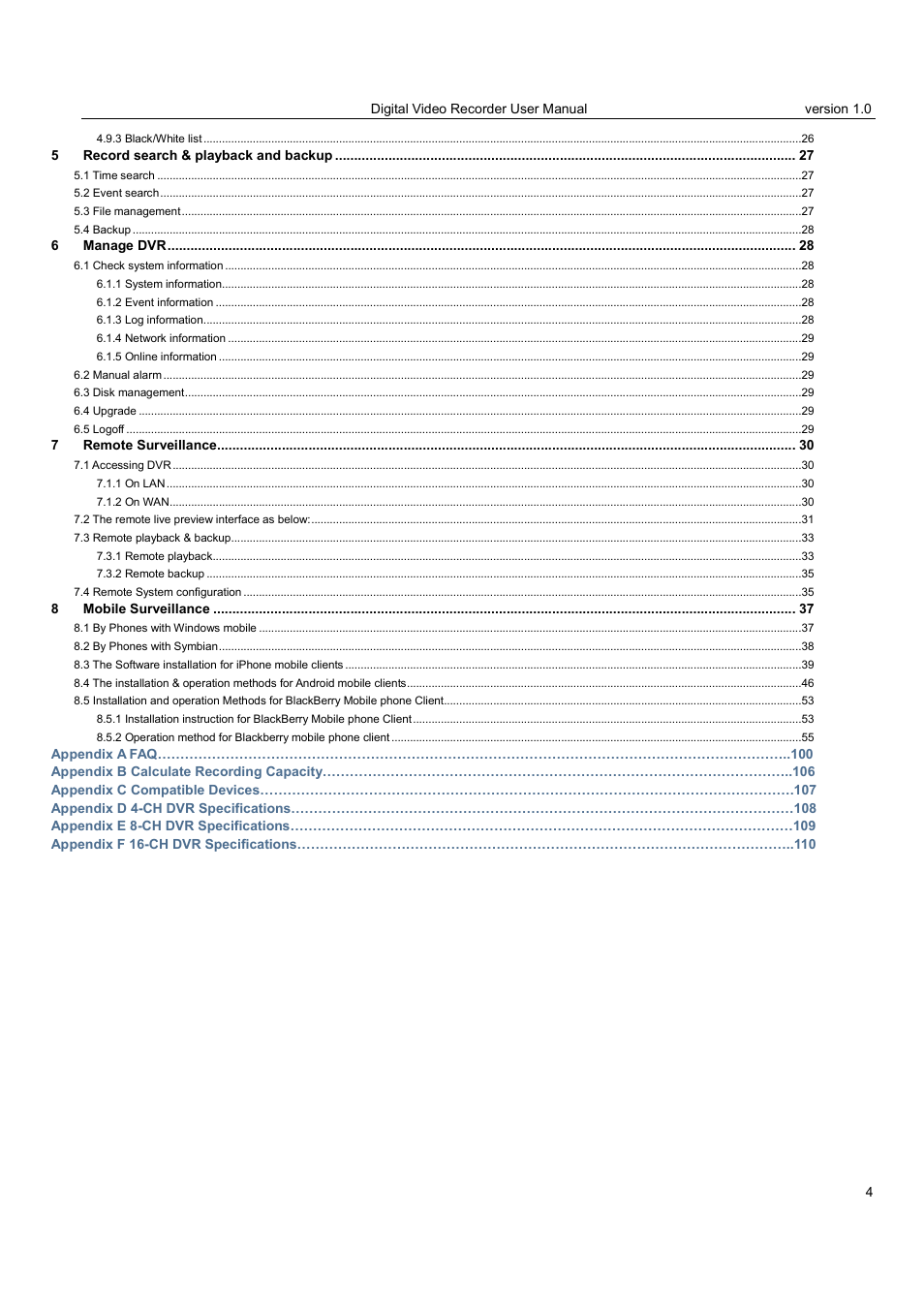 LT Security LTD2516HE User Manual | Page 4 / 73