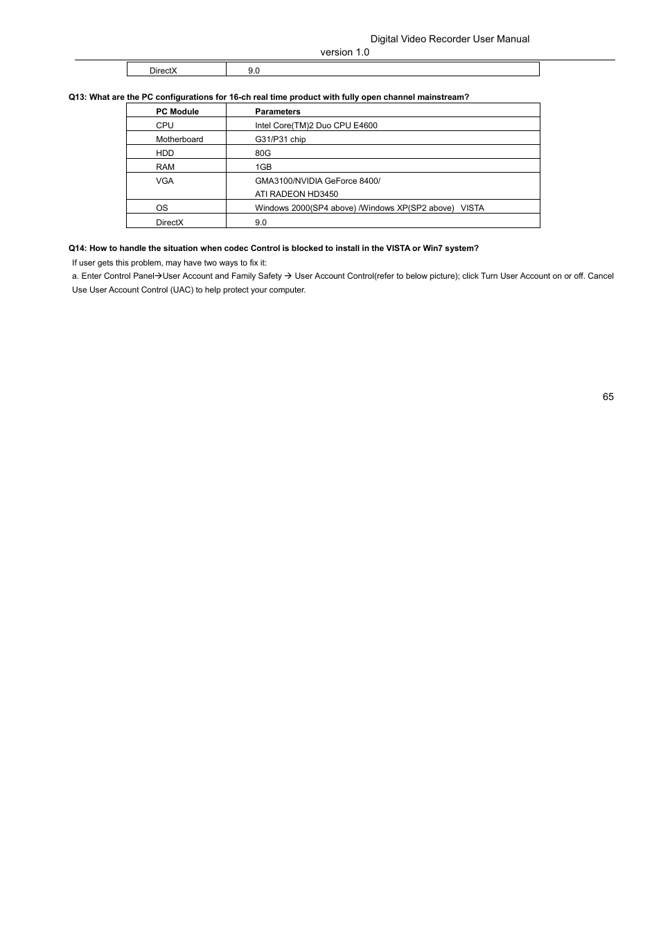 LT Security LTD2516HE User Manual | Page 65 / 73