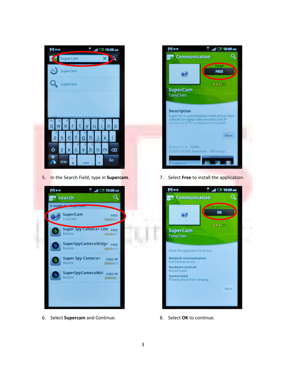 LT Security Remote View Setup Guide for Android Phone User Manual | Page 3 / 5
