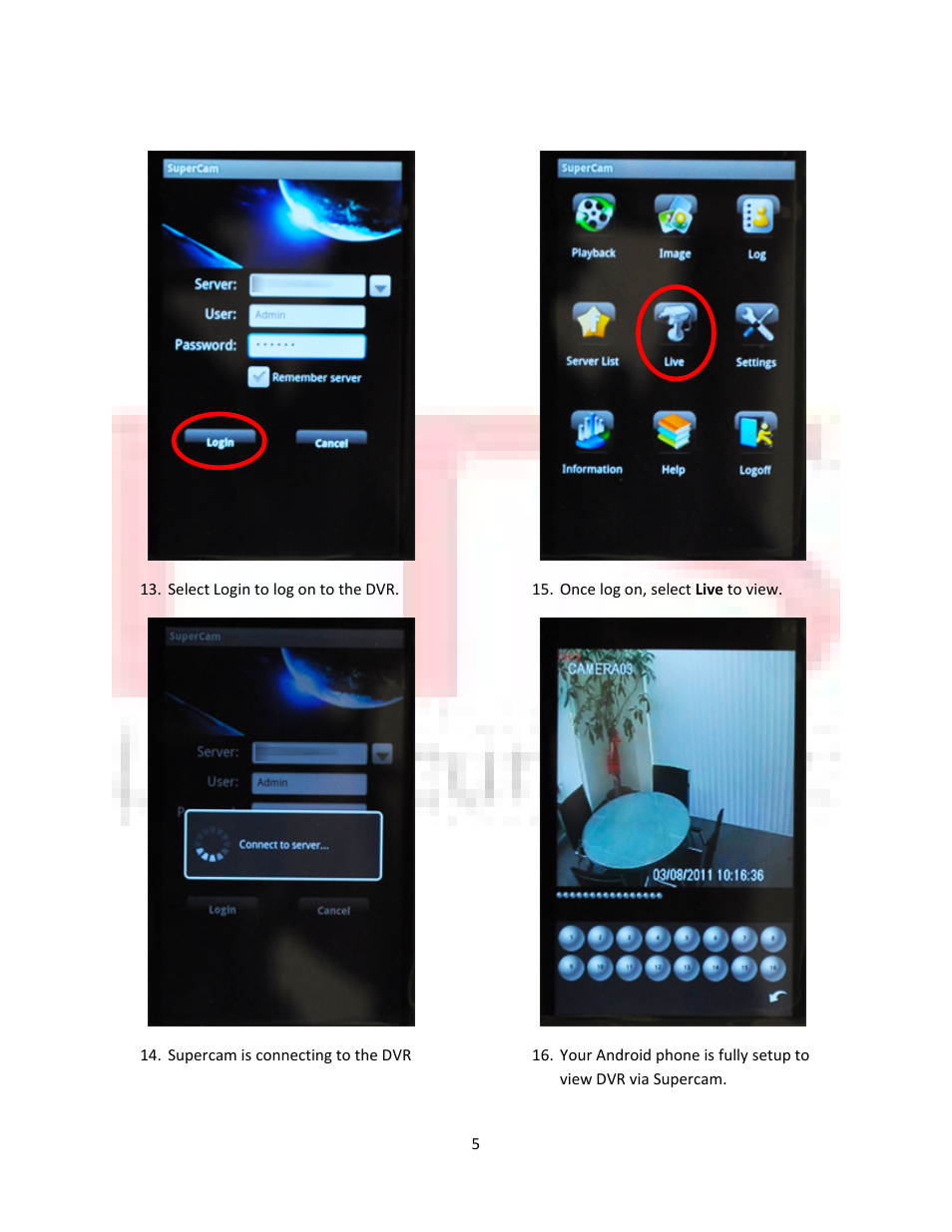 LT Security Remote View Setup Guide for Android Phone User Manual | Page 5 / 5