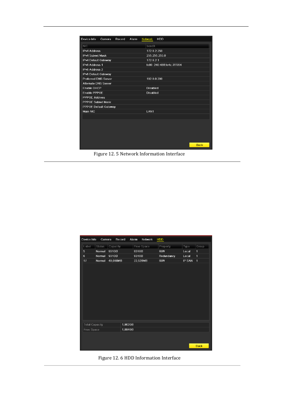 Viewing hdd information, 6 viewing hdd information | LT Security LTN7600 Series NVR (V2.2.3) User Manual | Page 183 / 205