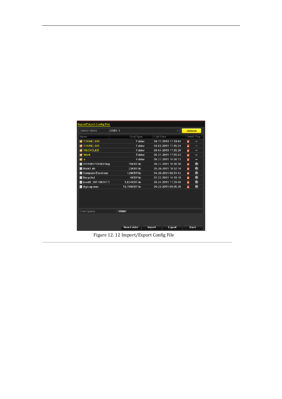 Importing/exporting configuration files, 3 importing/exporting configuration files | LT Security LTN7600 Series NVR (V2.2.3) User Manual | Page 187 / 205