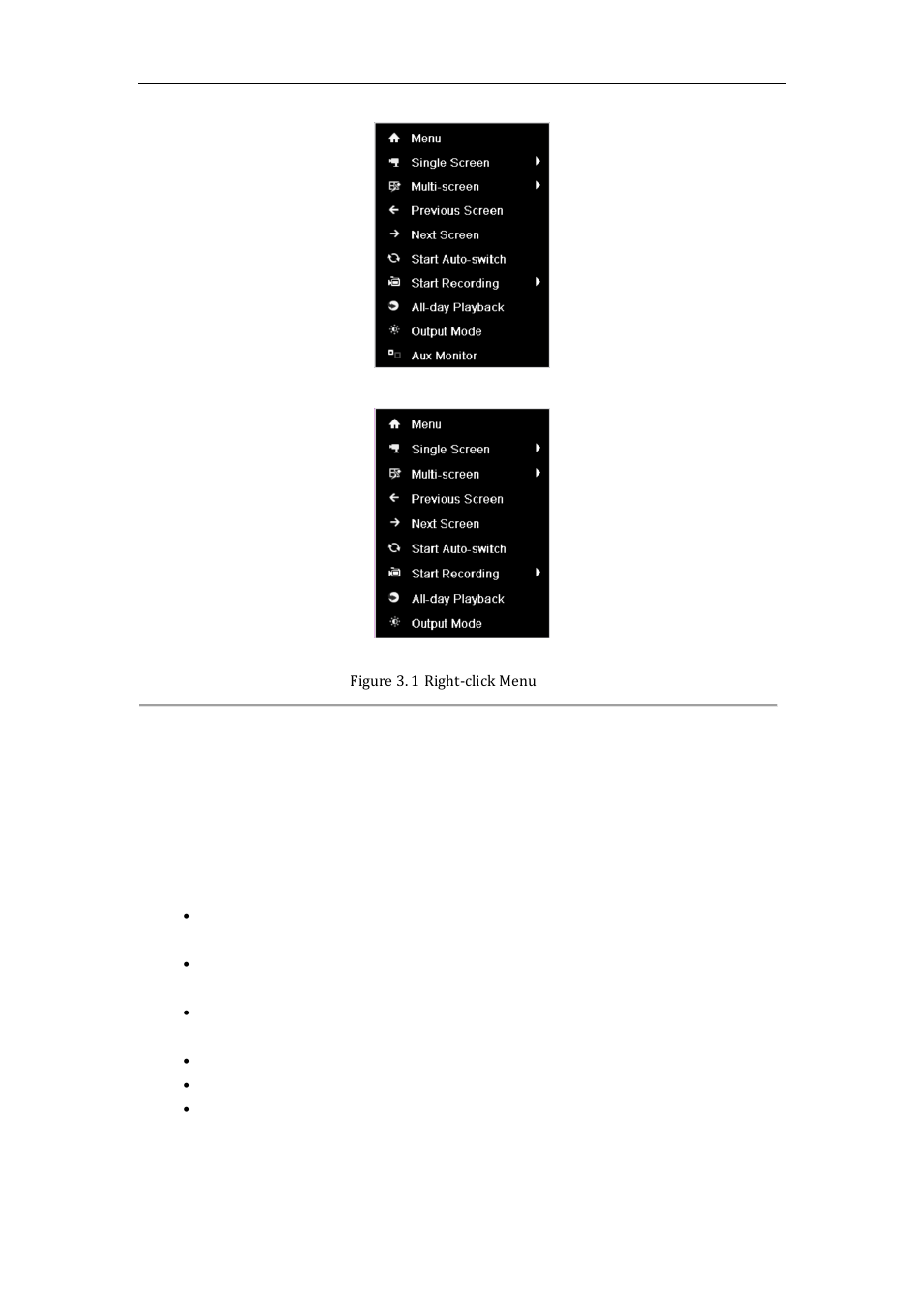 Using an auxiliary monitor, 3 using an auxiliary monitor | LT Security LTN7600 Series NVR (V2.2.3) User Manual | Page 42 / 205