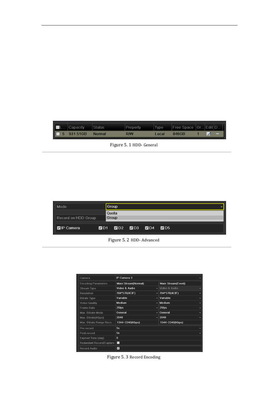 Configuring encoding parameters, 1 configuring encoding parameters | LT Security LTN7600 Series NVR (V2.2.3) User Manual | Page 60 / 205