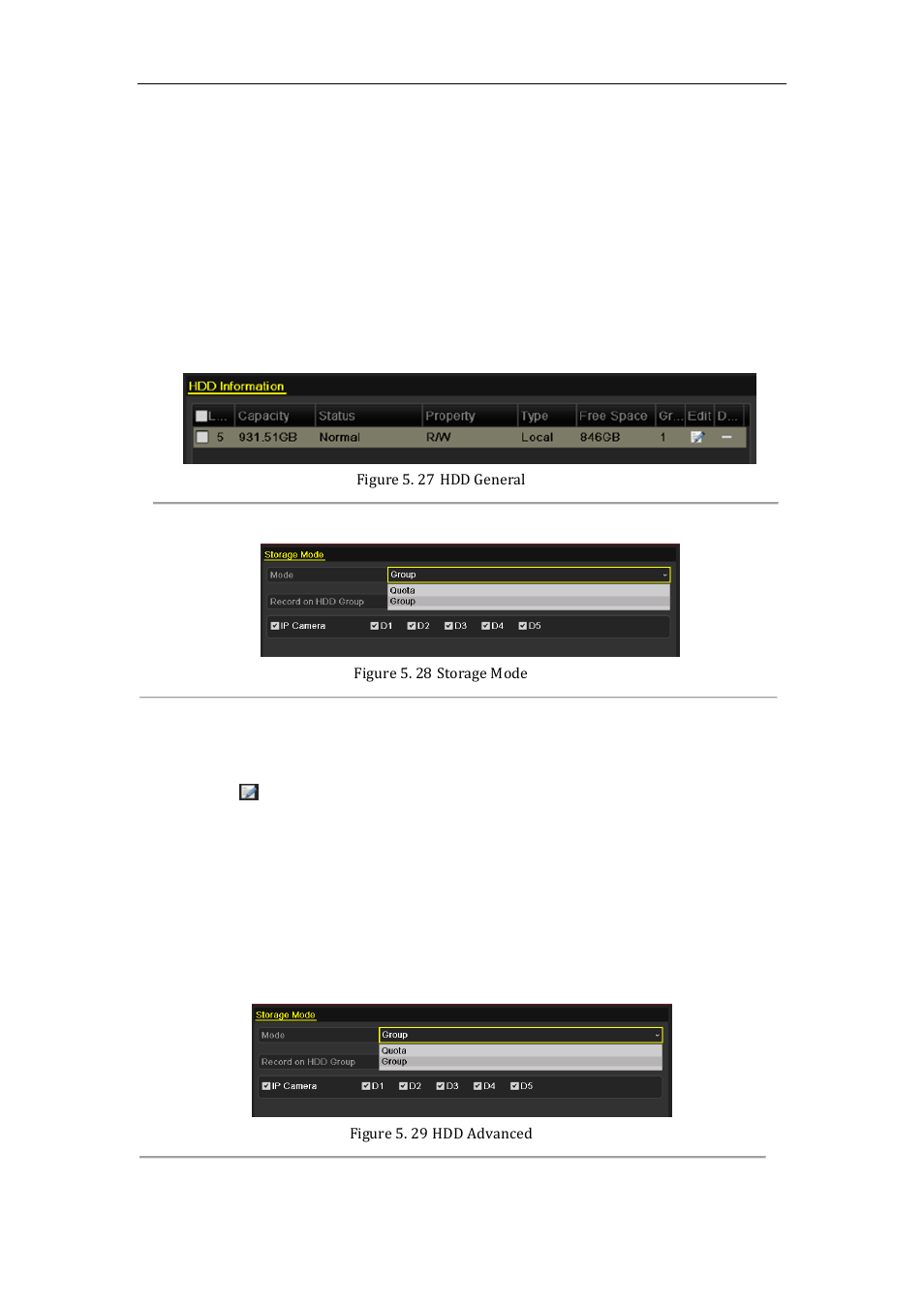 Configuring hdd group for recording and capture, 8 configuring hdd group for recording and capture | LT Security LTN7600 Series NVR (V2.2.3) User Manual | Page 76 / 205