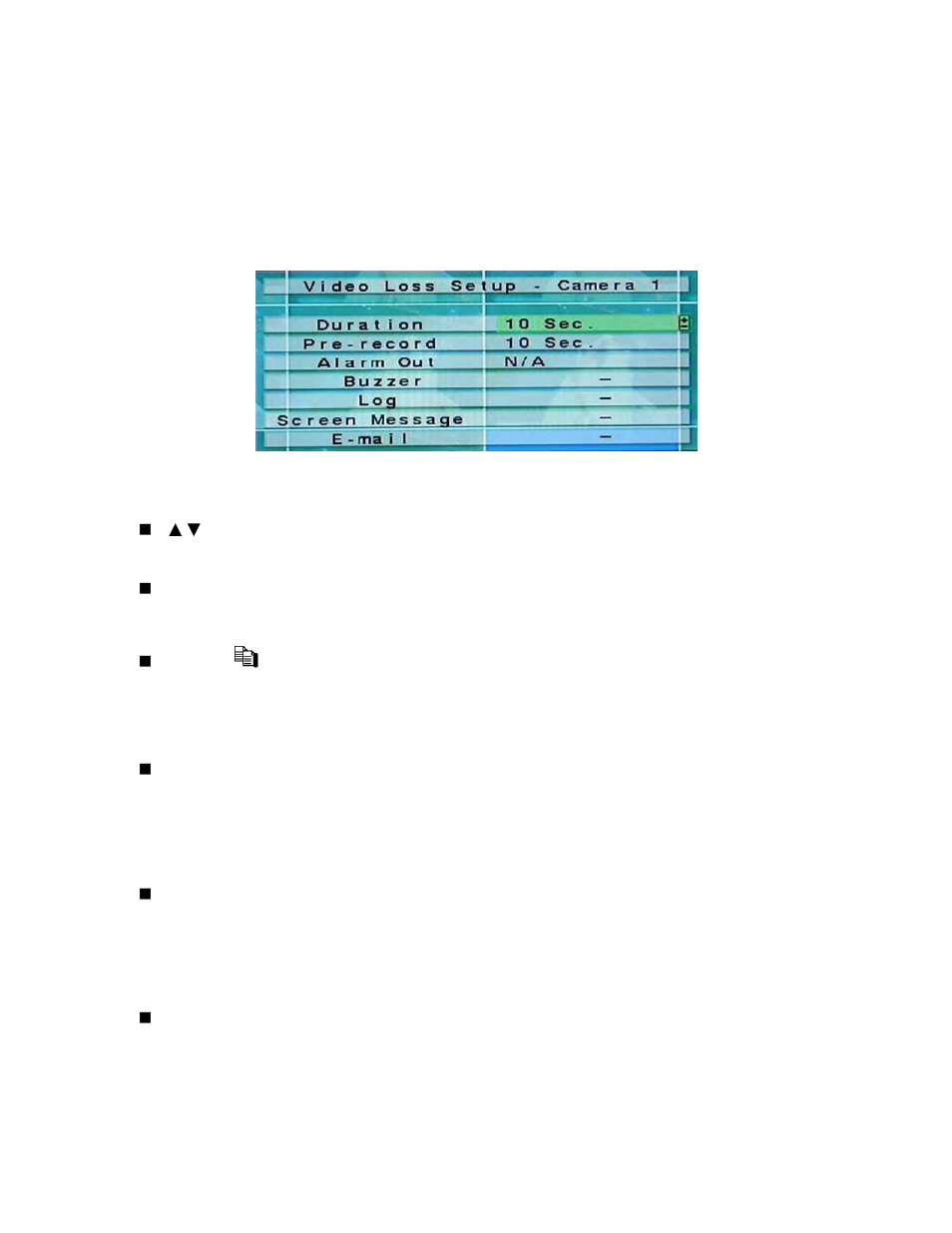 1 video loss setup, Section 6.2.1 | LT Security LTD6299 User Manual | Page 35 / 82