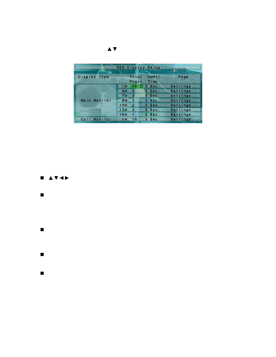 4 seq display setup, Section 6.4 | LT Security LTD6299 User Manual | Page 41 / 82