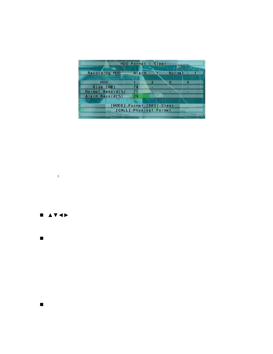 1 hdd format/clear | LT Security LTD6299 User Manual | Page 46 / 82