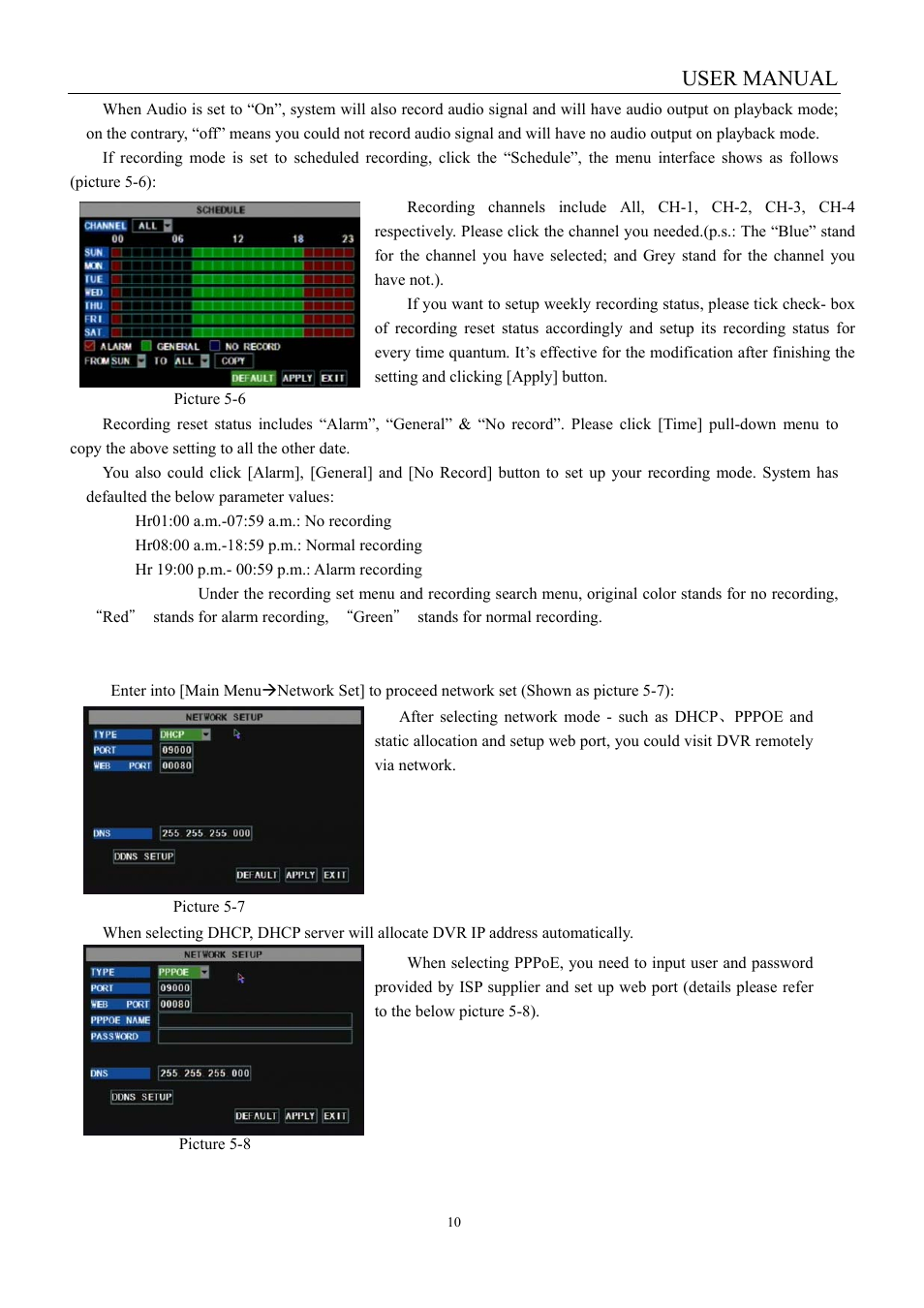 User manual, 3 network set | LT Security LTD451H6 User Manual | Page 13 / 33